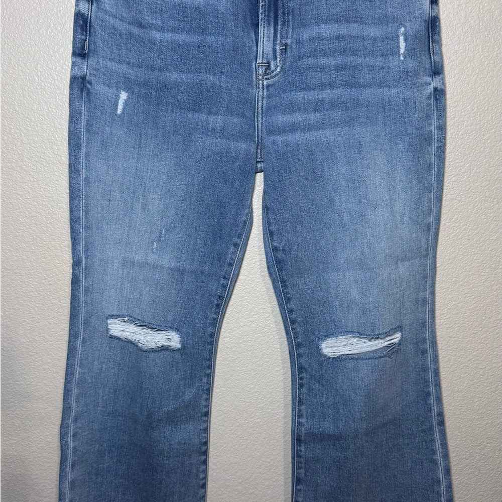 Women's Blue Distressed Jeans